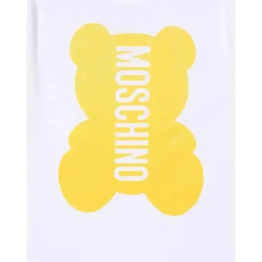 Moschino Baby - Conjunto de Body de Jersey Unissex com Brinquedo Dourado