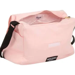 Moschino Baby - Diaper Bag With Changing Mt Bear Logo Print, Pink