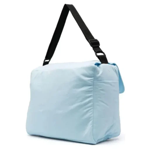 Moschino Baby - Diaper Bag With Changing Bear Logo Print, Light Blue