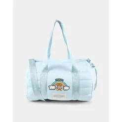 Moschino Baby - Logo Straps Diaper Bag With Changing Mat, Light Blue