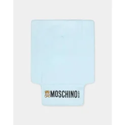 Moschino Baby - Logo Straps Diaper Bag With Changing Mat, Light Blue