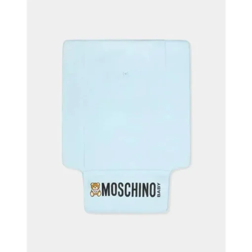Moschino Baby - Logo Straps Diaper Bag With Changing Mat, Light Blue