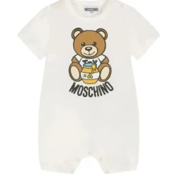 Moschino Baby - Onesie Com Urso Honey Pot Onsie Estampa Gráfica, Nuvem