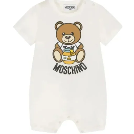 Moschino Baby - Onesie Com Urso Honey Pot Onsie Estampa Gráfica, Nuvem