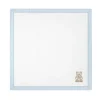 Moschino Baby - Popeline Striped Blanket With Bear Embroidery, Light Blue