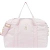 Moschino Baby - Striped Diaper Bag With Bear Patch Changing Mat Light Pink