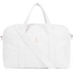 Moschino Baby - Striped Diaper Bag With Bear Patch Changing Mat Beige
