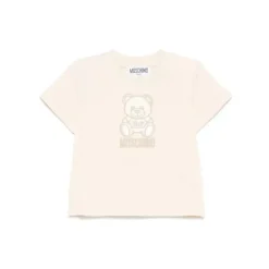 Moschino Baby - Unisex Short Sleeve Toned Tee With Bear Print, Beige