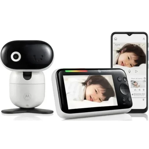 Motorola - 5 Monitor de vídeo WiFi para bebês com câmera