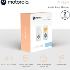 Motorola - AM24 Audio Baby Monitor com tela LCD