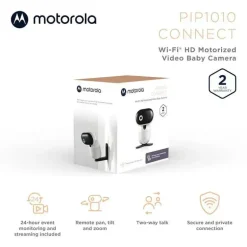 Motorola - Câmera de monitoramento de bebê PIP1010 Câmera de vídeo motorizada WiFi