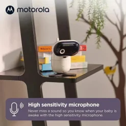 Motorola - Câmera de monitoramento de bebê PIP1010 Câmera de vídeo motorizada WiFi