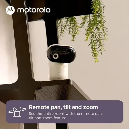 Motorola - Câmera de monitoramento de bebê PIP1010 Câmera de vídeo motorizada WiFi