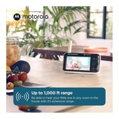 Motorola - Câmera de monitoramento de bebê PIP1010 Câmera de vídeo motorizada WiFi