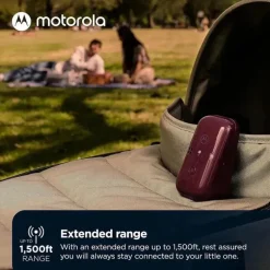 Motorola - Monitor de bebê portátil somente áudio com baterias recarregáveis