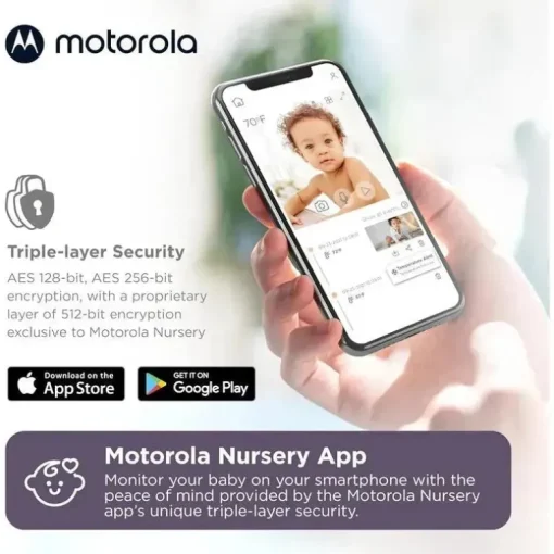 Motorola - Monitor de bebê PIP1510 Connect, monitor de bebê com vídeo WiFi