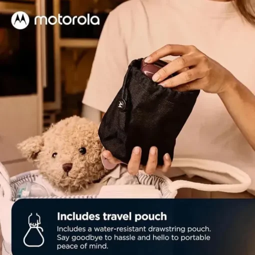 Motorola - Monitor de bebê portátil somente áudio com baterias recarregáveis