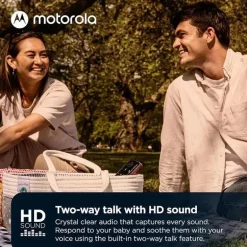 Motorola - Monitor de bebê portátil somente áudio com baterias recarregáveis