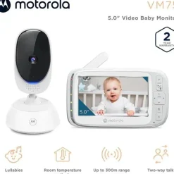 Motorola - VM75 Monitor de vídeo para bebês com câmera interna