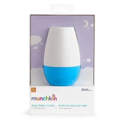 Máquina de dormir portátil Munchkin Shhh, branco/azul