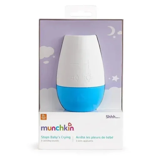 Máquina de dormir portátil Munchkin Shhh, branco/azul