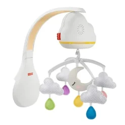 Máquina de som para berçário de brinquedos para berço, chupeta, móvel, nuvens calmantes da Fisher Price