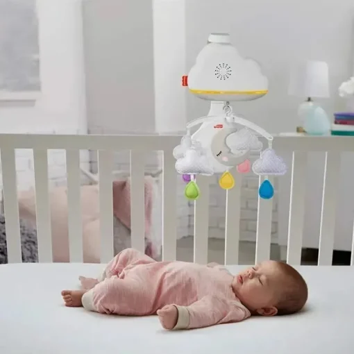 Máquina de som para berçário de brinquedos para berço, chupeta, móvel, nuvens calmantes da Fisher Price