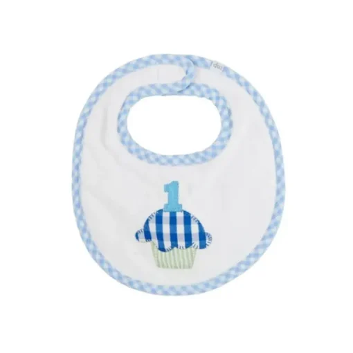 Mud Pie - Baby Boy Blue Musical Birthday Bib