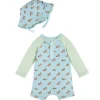 Mud Pie - Baby Boy Duck Rashguard One-Piece & Hat Sets
