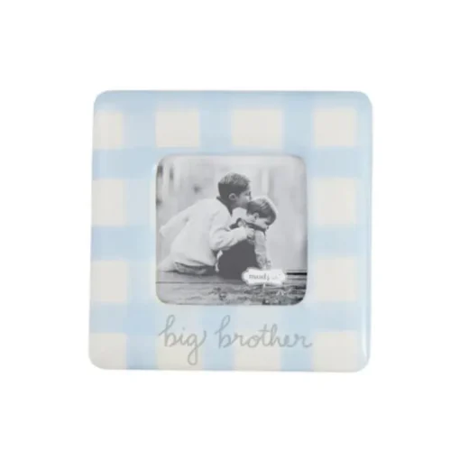Mud Pie - Baby Boy Gingham Big Bro Frame