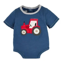 Mud Pie - Baby Boys Tractor Farm Crawler, 3/6M