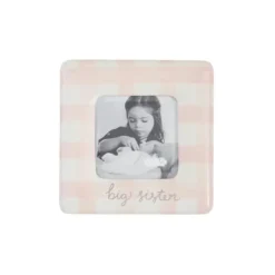 Mud Pie - Baby Girl Gingham Big Sis Frame