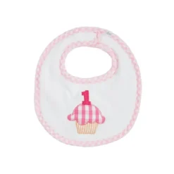 Mud Pie - Baby Girl Pink Musical Birthday Bib