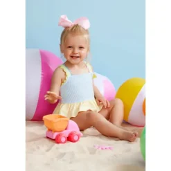 Mud Pie - Baby Girl Seersucker Ric-Rac Swimsuit