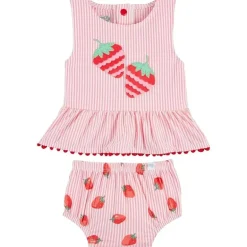 Mud Pie - Baby Girl Strawberry Two-Piece Swimsuit