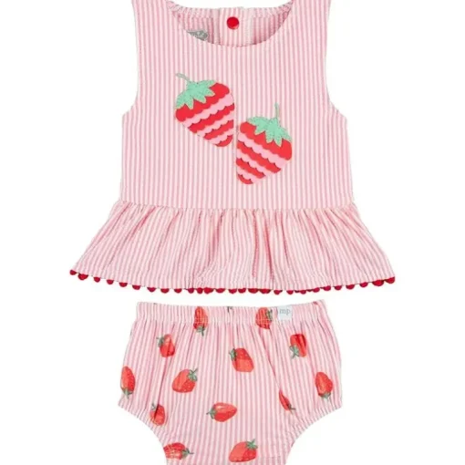 Mud Pie - Baby Girl Strawberry Two-Piece Swimsuit