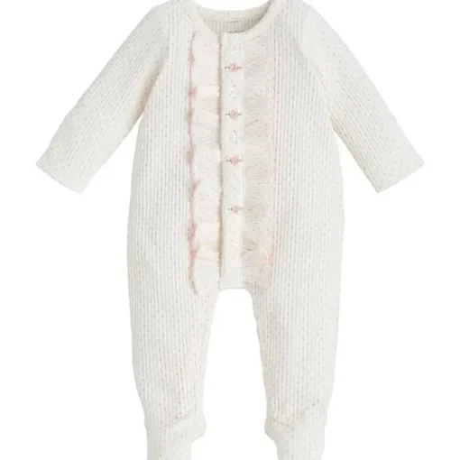 Mud Pie - Baby Girls Children's Rosette Polka Dot Sleeper