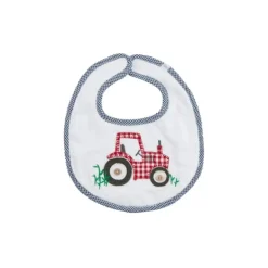 Mud Pie - Baby Unisex Red Tractor Bib
