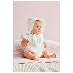 Mud Pie - Children's Ivory Smocked Bonnet