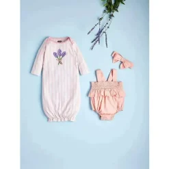 Mud Pie - Conjunto Bolha Dobby Rosa e Tiara