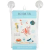 Mud Pie - Conjunto de adesivos para banho Blue Ocean
