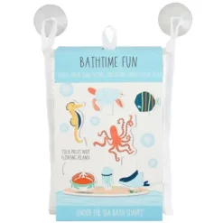 Mud Pie - Conjunto de adesivos para banho Blue Ocean
