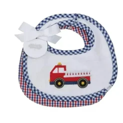 Mud Pie - Conjunto de babadores para caminhão de bombeiros