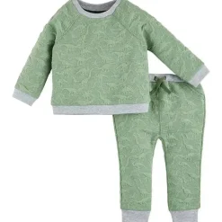 Mud Pie - Conjunto de calça Dino acolchoada para bebê menino