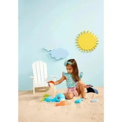 Mud Pie - conjunto de maiô e tutu reversível tartaruga/listras