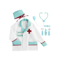Mud Pie - Doctor Dress Up Set 6 peças (tamanho único)