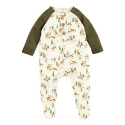 Mud Pie - Little Deer Ditsy Sleeper, 3-6 meses