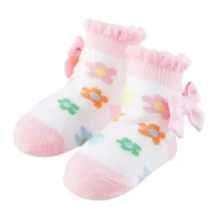 Mud Pie - Meias Daisy para bebê menina, 0/12M