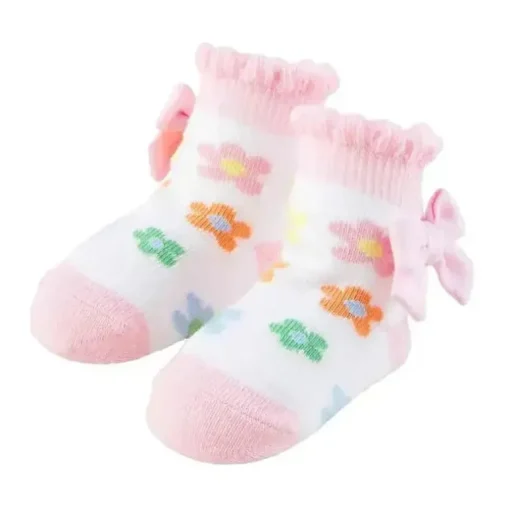 Mud Pie - Meias Daisy para bebê menina, 0/12M