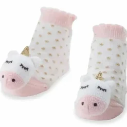 Mud Pie - meias unicórnio Rattle Toe Baby